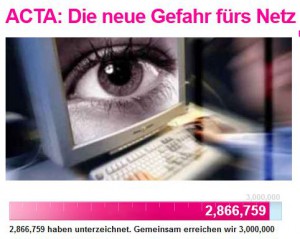 Avaaz kämpfte gegen ACTA...